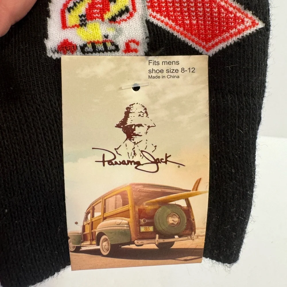 Panama Jack Men’s Playing Card Pattern Sock Set of 2